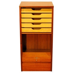 Mid-Century Modern Teak Filing Cabinet, circa 1960