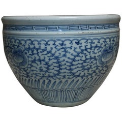 Antique Chinese Porcelain Blue and White Jardinière