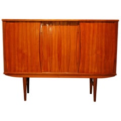 Mid-Century Modern Tall Teak Credenza, circa 1960