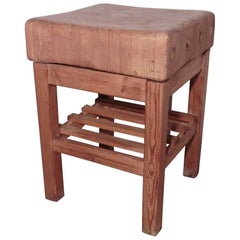 Antique Sycamore Butchers Block, Kitchen Island