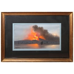 19th Century Gauche of Mt. Vesuvius 5