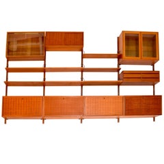 Vintage 1958 Danish Teak Royal Cado Wall Unit by Poul Cadovius