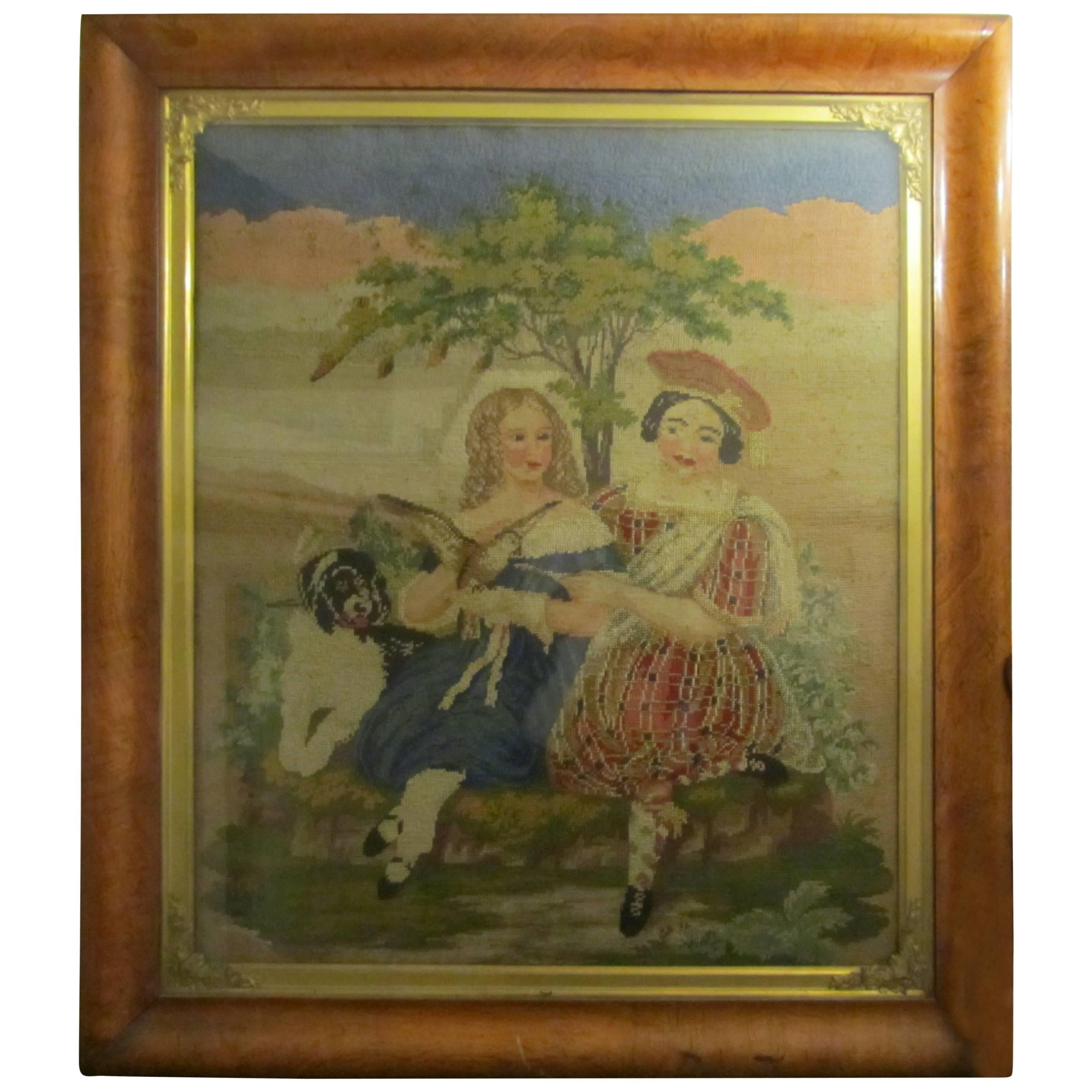 19th Century Framed Scottish Tapestry