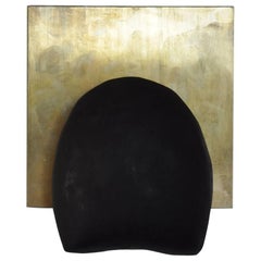 Patinated Brass and Cast Concrete Tallomet 01 Wall Sconce