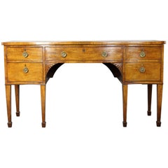 George III Serpentine Sideboard 8