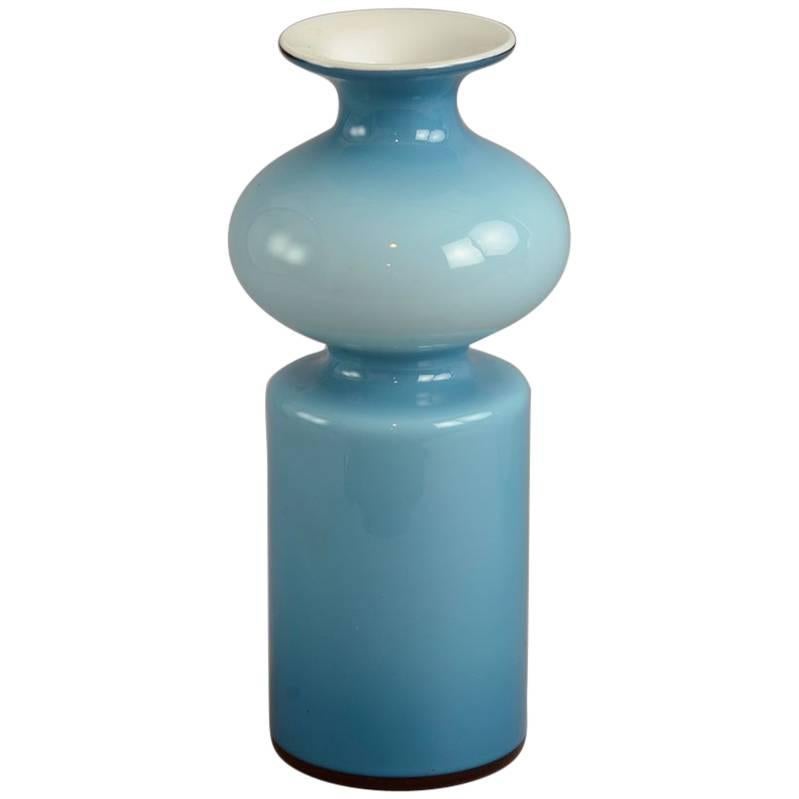 "Carnaby" Segmented Vase in Blue by Per Lutken for Holmegaard, Denmark
