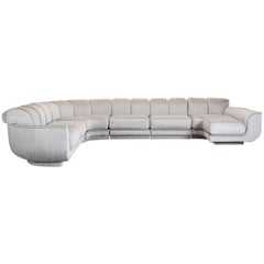 Milo Baughman Style Six-Piece Sectional Sofa for Maurice Villency, 1970s