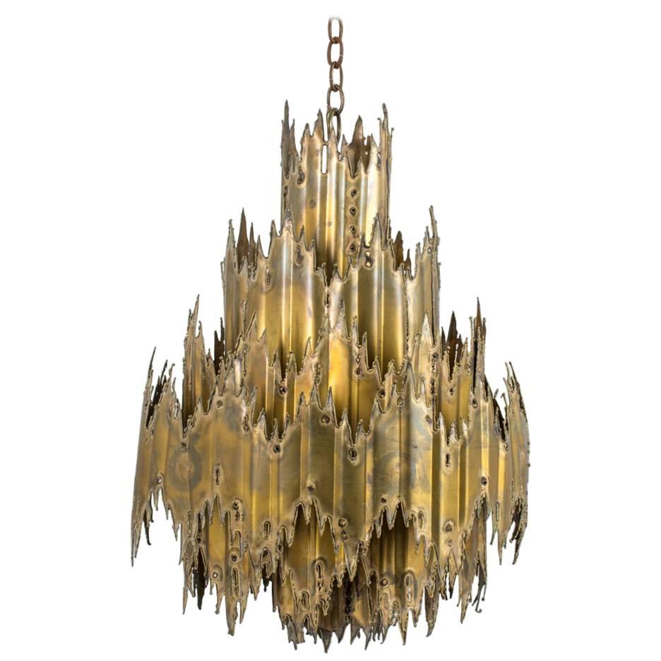 Tom Greene Brutalist Chandelier, 1960's