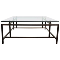 Henning Norgaard Danish Modern Rosewood and Glass Coffee Table for Komfort