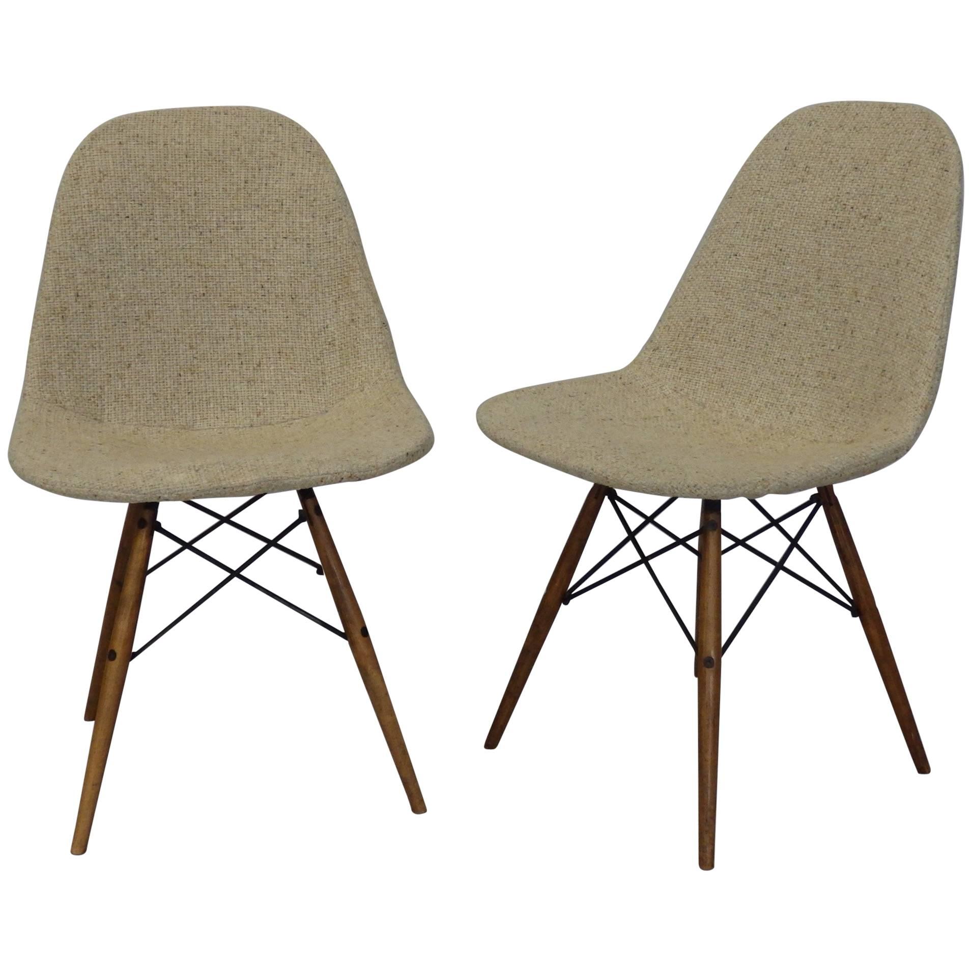 Eames Dowel Leg Wire Chairs