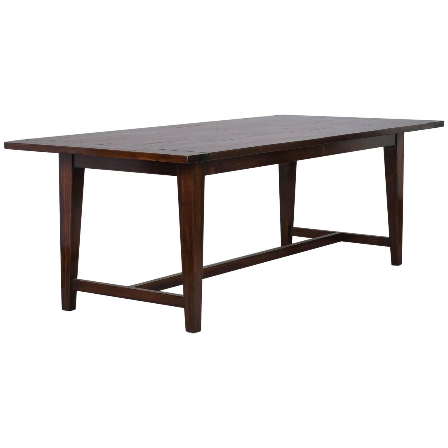 French Rectangular Chestnut Country Table