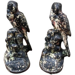 Early 20th Century Parrot Bookends