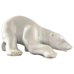 Ceramics Polar Bear from the 1970s, Germany