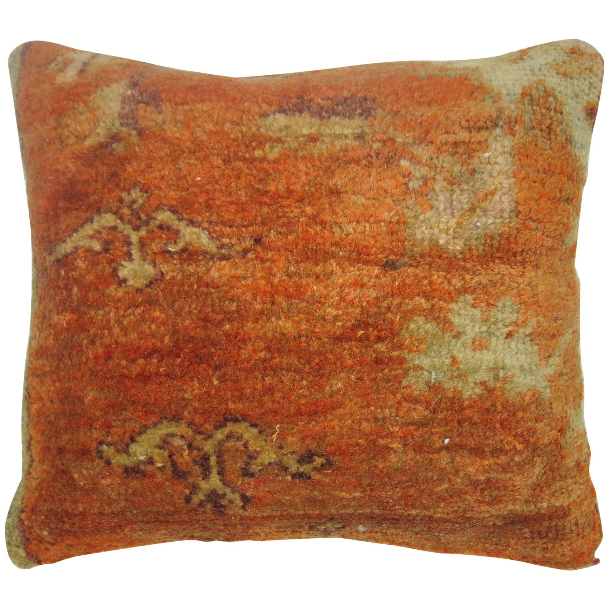 Antique Oushak Rug Pillow