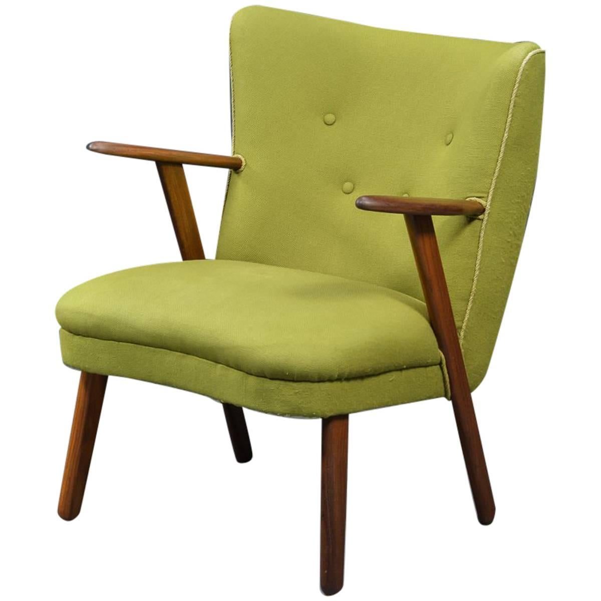 Danish Mid-Century Easy Chair in the Style of Madsen and Schubel