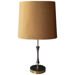 20th Century French Table Lamp 1960s Made of Bronze and Brass