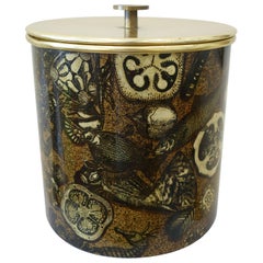 Early Piero Fornasetti Ice Bucket, Sealife Decor, circa 1960s