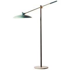 1950s, Floor Lamp by Stilnovo in Blue 11