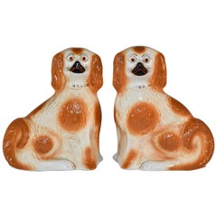 Late 19th Century Pair of Staffordshire Dogs