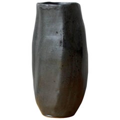 Kasper Würtz One off Asymmetrical Vase Black Glaze