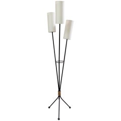 20th Century Frend Floor Lamp Made of Metal and Brass, 1960s