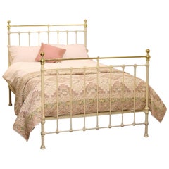 Antique Double Brass and Iron Bed, MD51