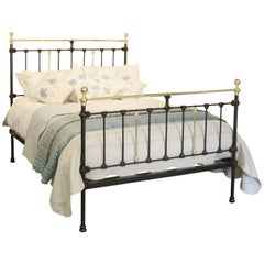 Brass and Iron Bed in Black, MK113