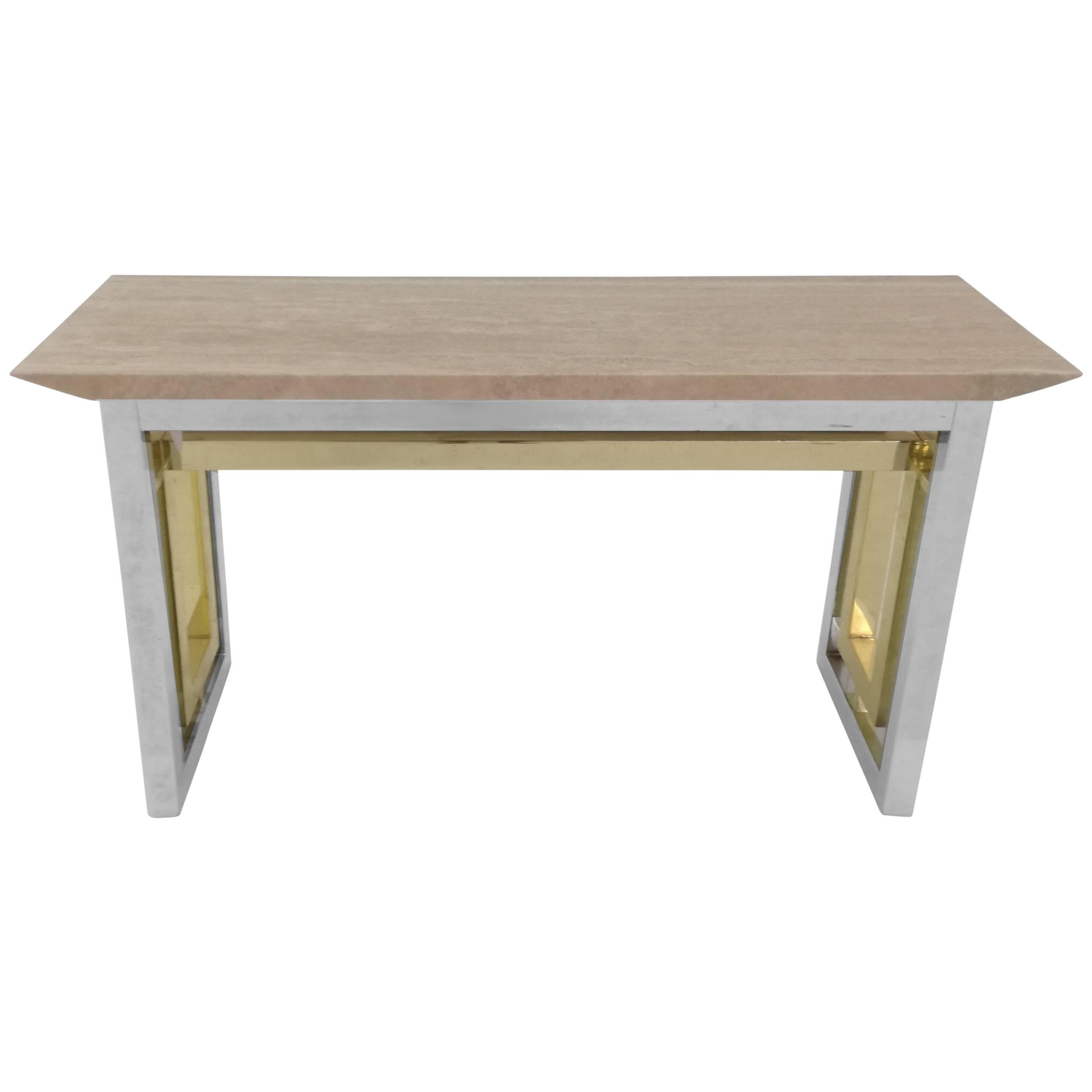 Nucci Valsecchi Dinner Table with Marble Top For Sale