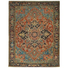 Antique Persian Heriz Rug