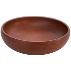 A Small Danish Elegant Teak Bowl by ESA in Denmark