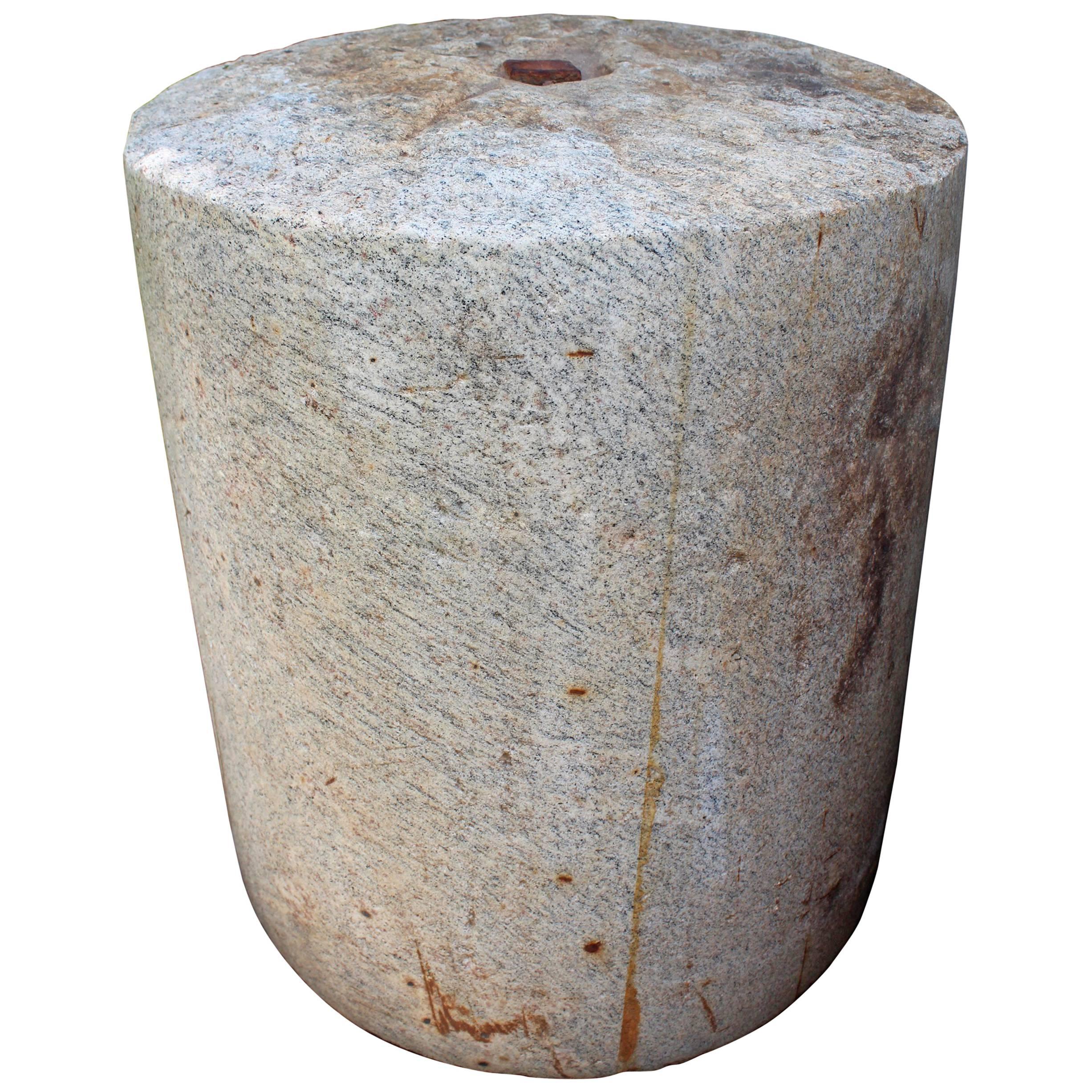 Antique French Granite Turf Roller