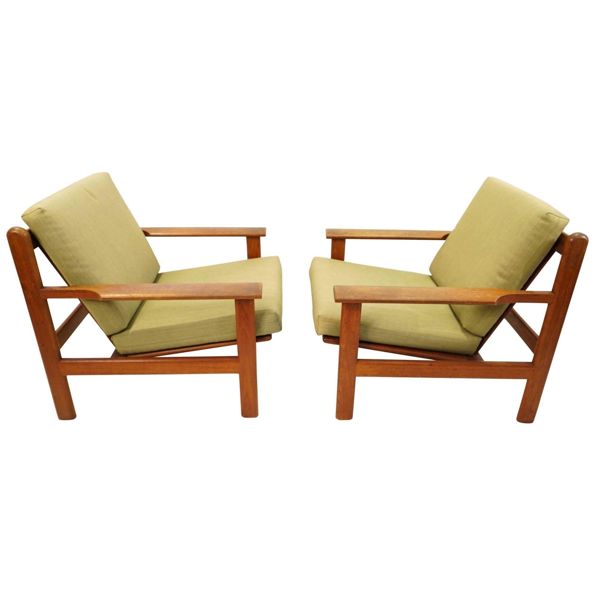 Pair of Easy Chairs by Poul Volther for Frem Rølje