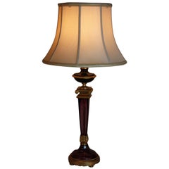 French Empire Style Crystal and Bronze Table Lamp