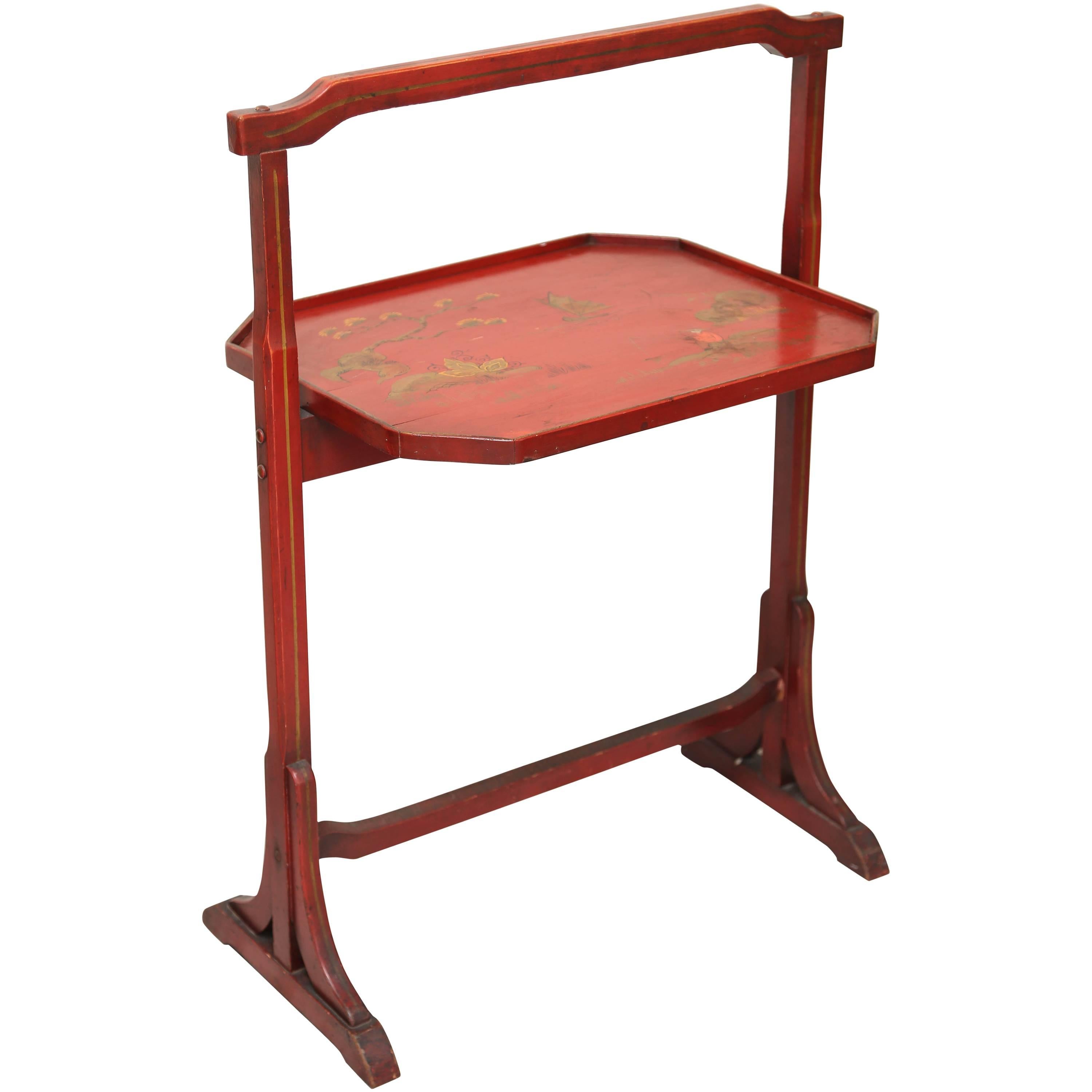 Folding Chinoiserie Tray Table