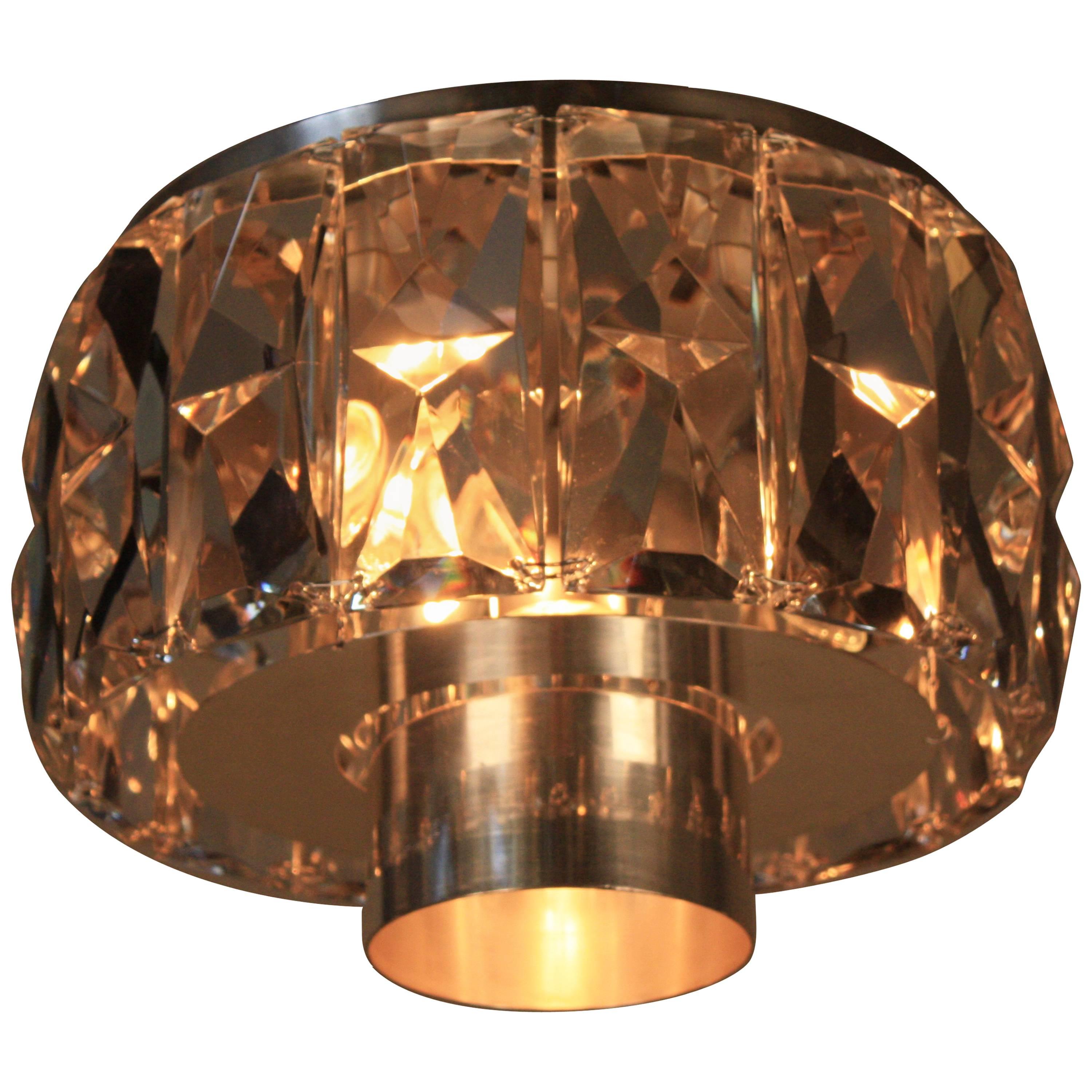 German 1970s Flush Mount Light Fixture