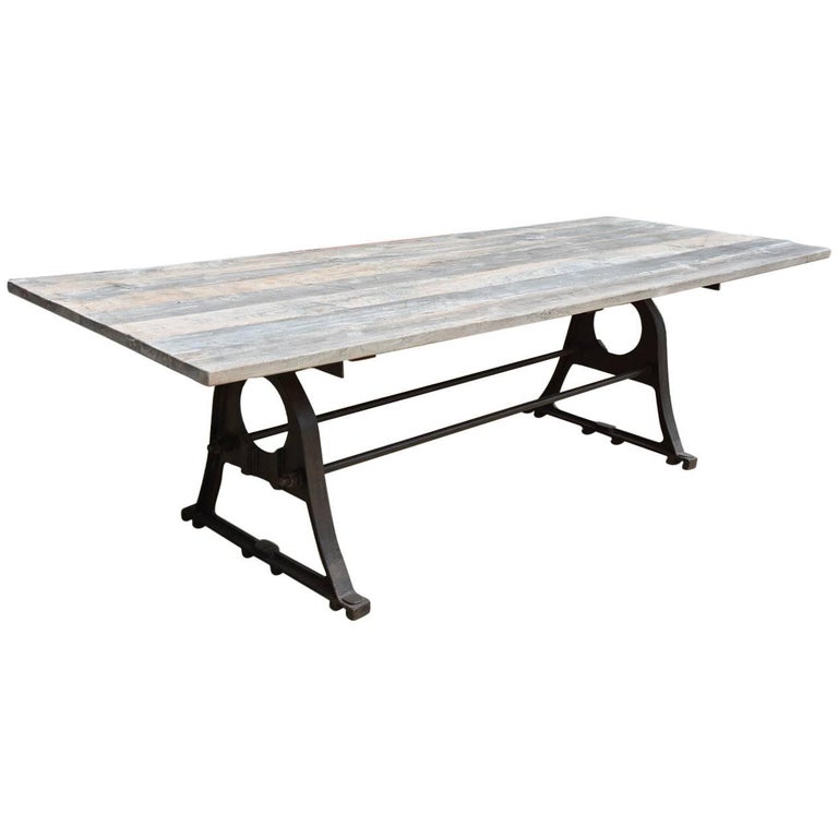 Renaissance-style metal dining table, new