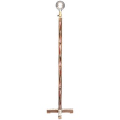 1970s Sculpted Twist Wooden Floor Lamp 2