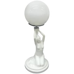 Italian Mid-Century Modern Ceramic Table Lamp, circa 1950 9