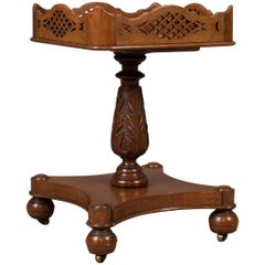 Antique Side Table, Early Victorian Decanter Stand, English, circa 1850