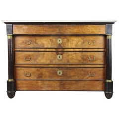 Empire Style Walnut Commode 6