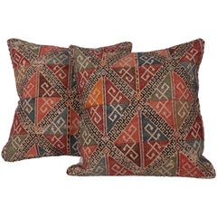 Pillow Cases Made Out of an Early 20th Century Caucasian Jijim Bag Faces