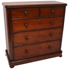  Large Antique Victorian Mahogany Chest of Drawers