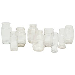 Vintage Collection of French Glass Jars