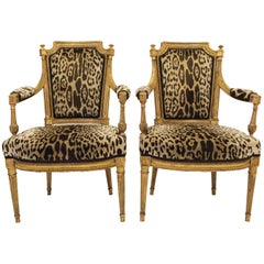 Stunning Pair of Louis XVI Chairs Attributed to Jean-Baptiste Claude Sene, 1780