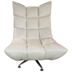 Armchair "Hangout" by Manufacturer Bretz with 100% Genuine Leather and Aluminium