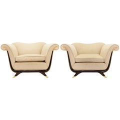 Pair of 1940s Armchairs Designed by Guglielmo Ulrich 10