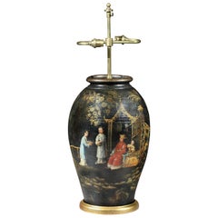 19th Century Chinoiserie Vase Mounted as a Lamp 2