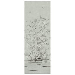 Schumacher by Mary McDonald Chinois Palais Wallpaper Mural in Grisaille