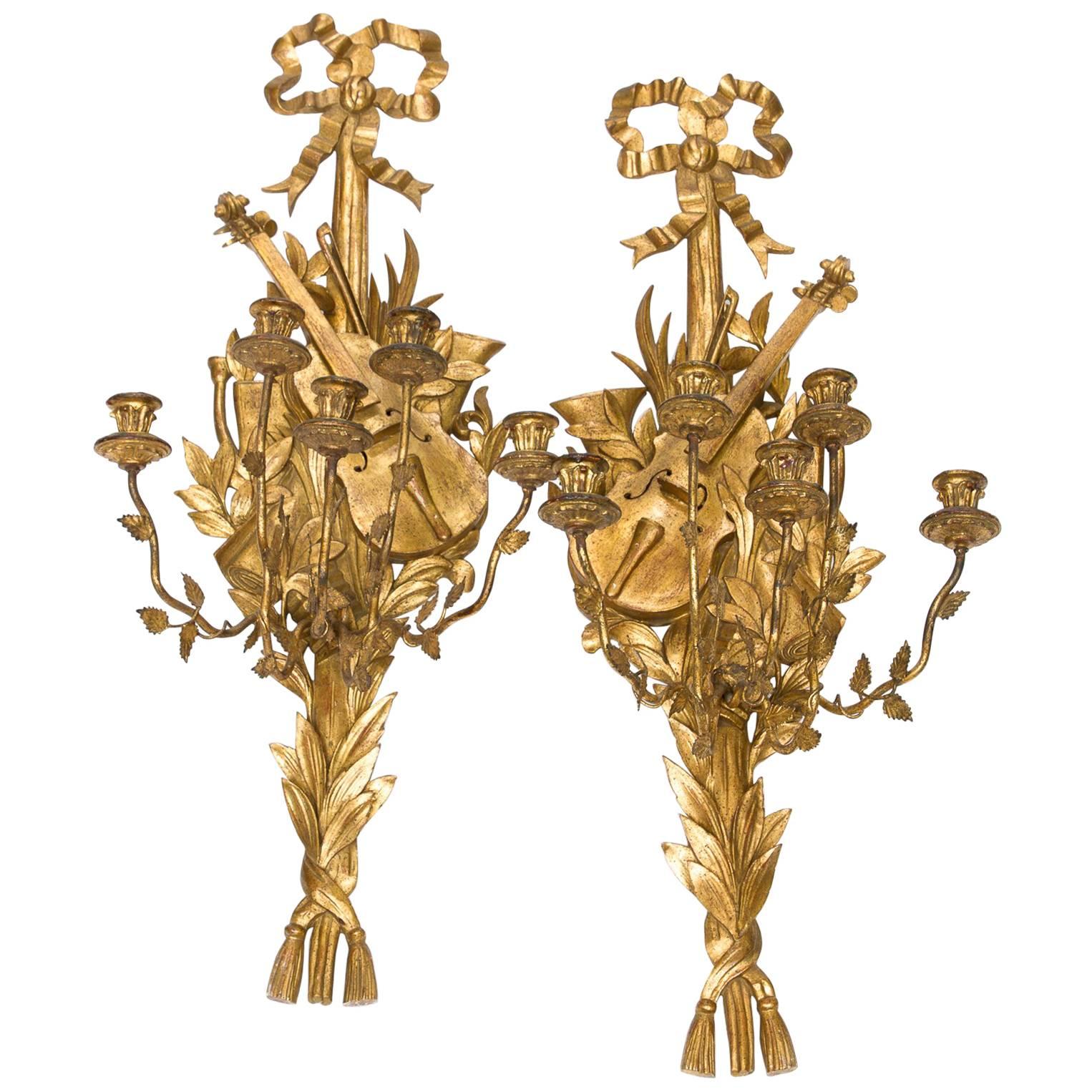 Vintage Pair of Wall Sconces