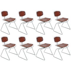 Beaubourg-Stühle aus dem Centre Pompidou:: Satz von acht Stück